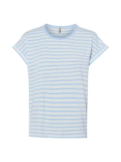 soyaconcept® Damen T-Shirt - SC-Rina in hellblau weiß