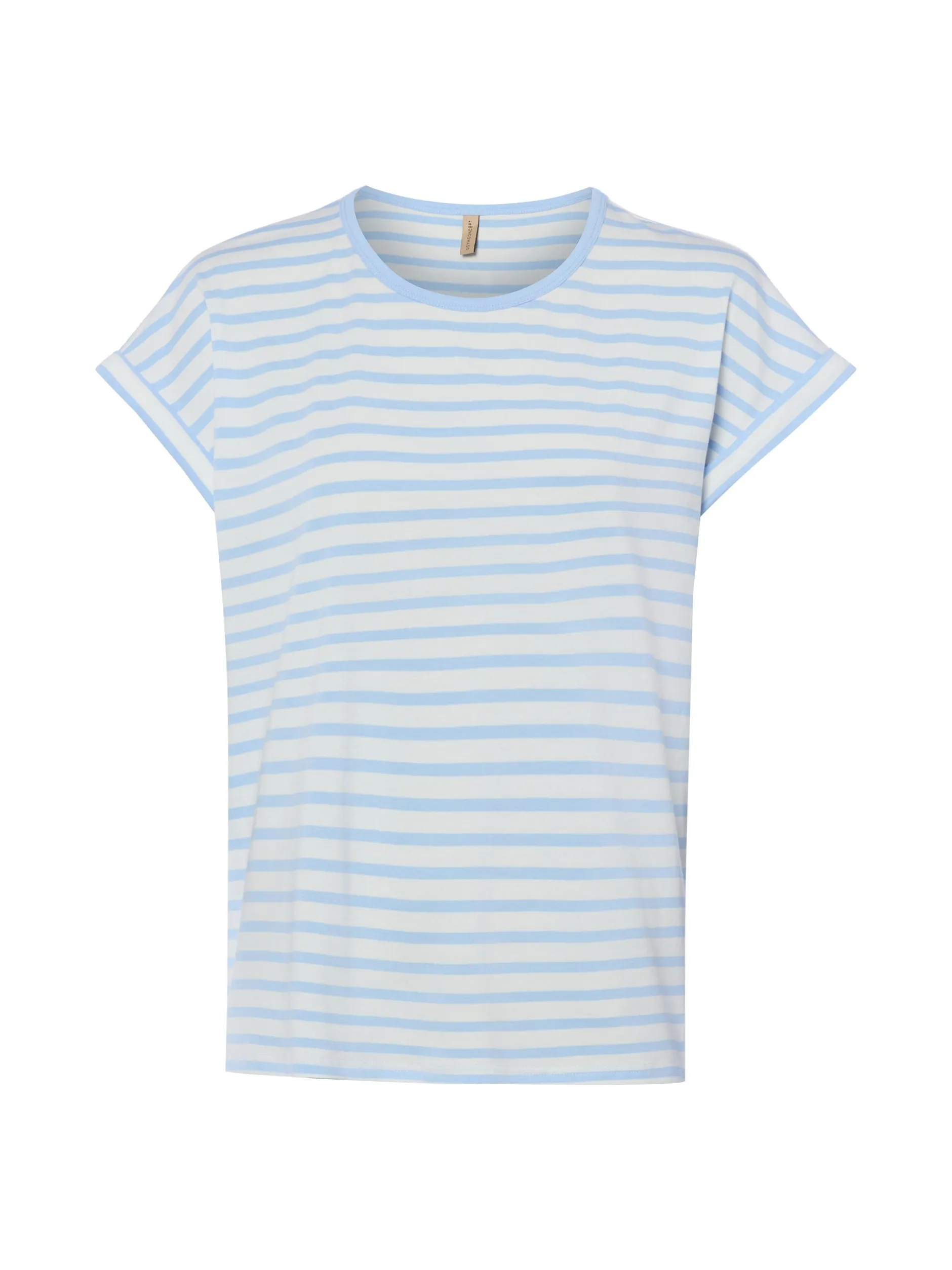soyaconcept® Damen T-Shirt - SC-Rina in hellblau weiß