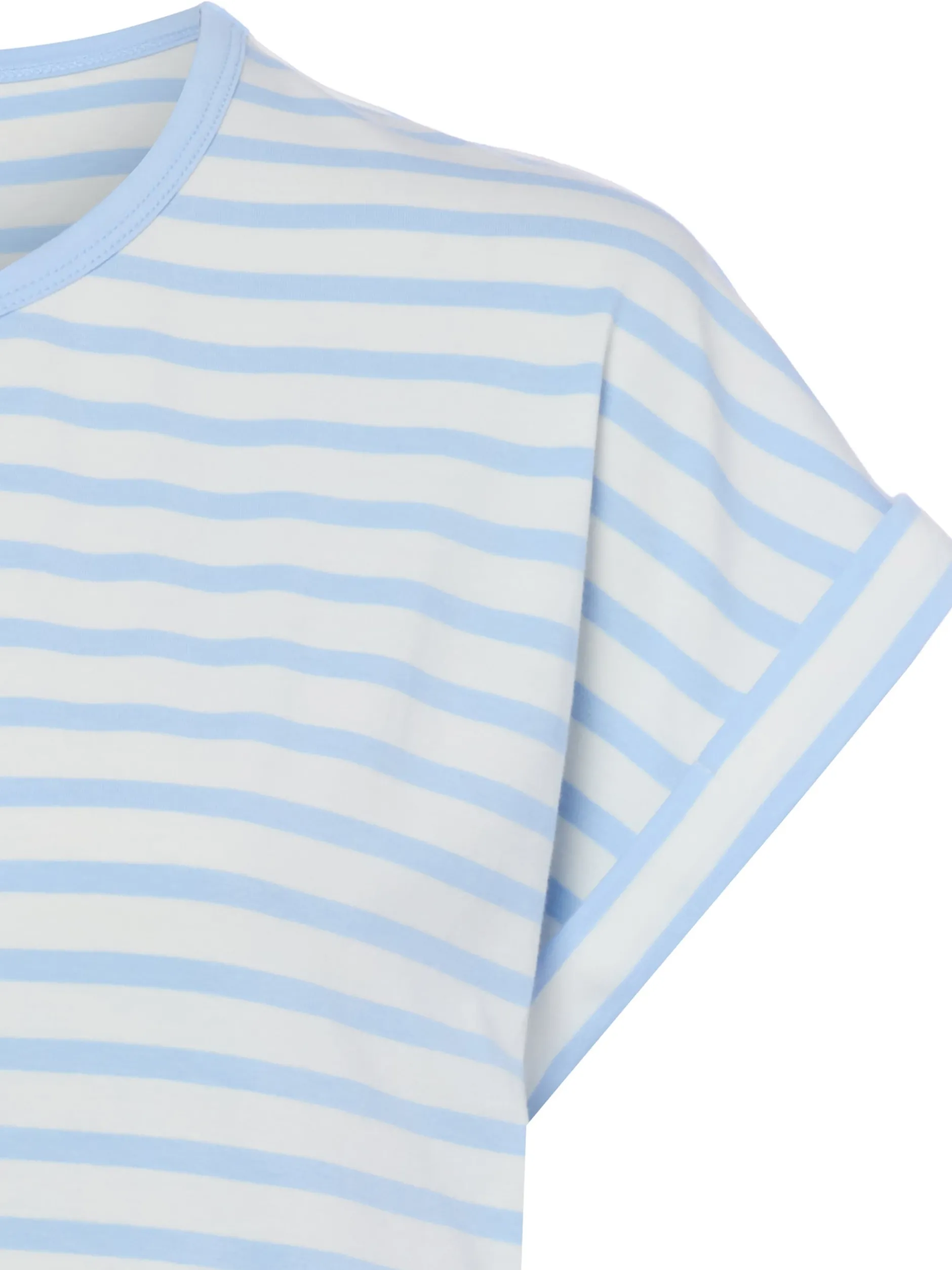 soyaconcept® Damen T-Shirt - SC-Rina in hellblau weiß