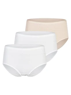 SPEIDEL Damen Midi Slip - 3er Pack Cotton & More in braun