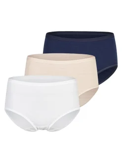 SPEIDEL Damen Midi Slip - 3er Pack Cotton & More in mehrfarbig