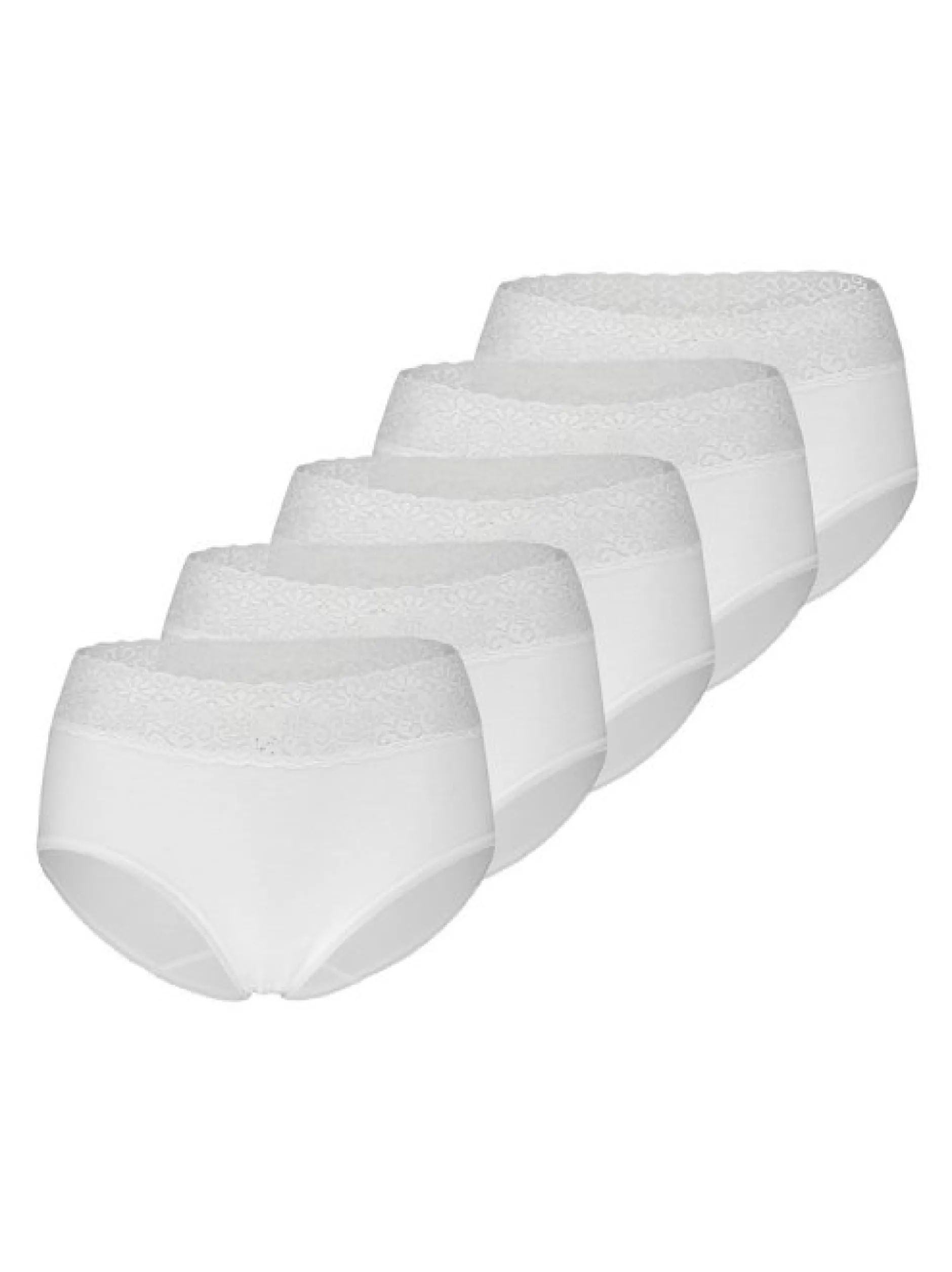 SPEIDEL Damen Taillen Slip - 5er-Pack Natalie in weiß