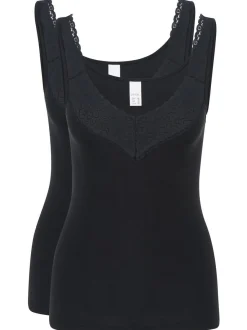 SPEIDEL Damen Unterhemd - 2er-Pack Natalie in schwarz