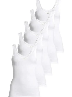 SPEIDEL Damen Unterhemd - 5er Pack Nina in weiß