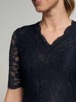 Spieth & Wenksy Damen Dirndlbluse - Arktis in blau