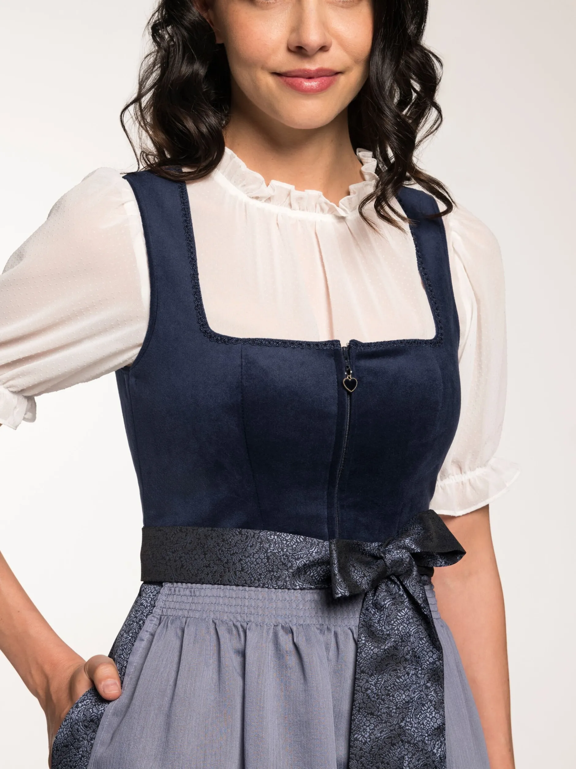 Spieth & Wenksy Damen Dirndl - Glada in blau
