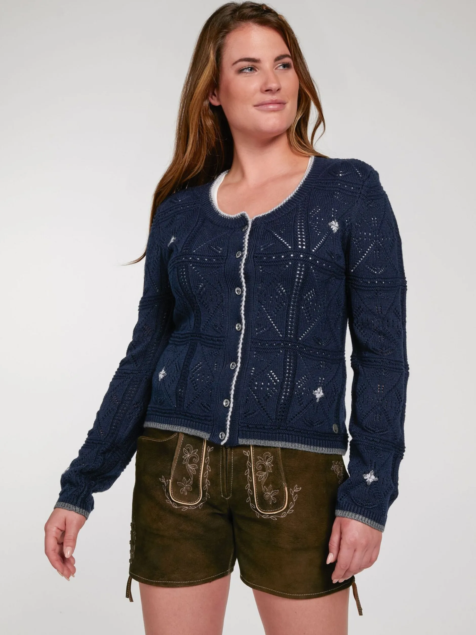 Spieth & Wenksy Damen Strickjacke - Wemka in blau