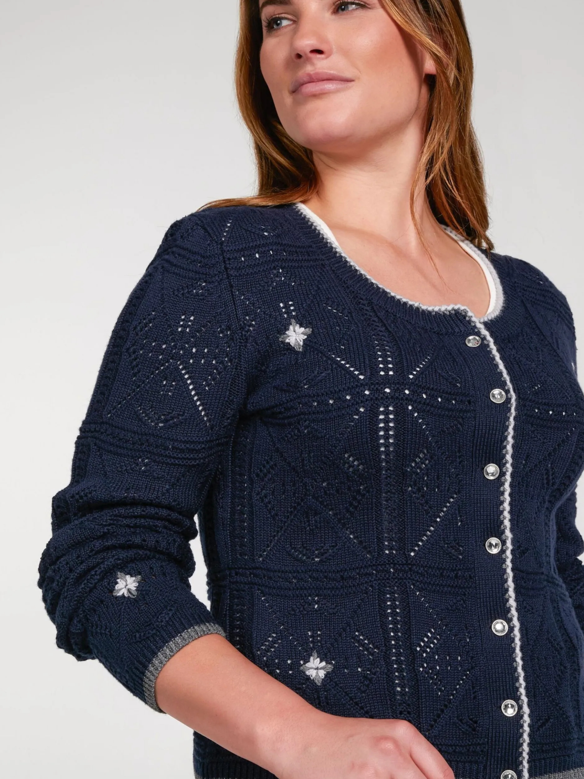 Spieth & Wenksy Damen Strickjacke - Wemka in blau