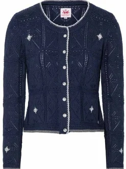 Spieth & Wenksy Damen Strickjacke - Wemka in blau
