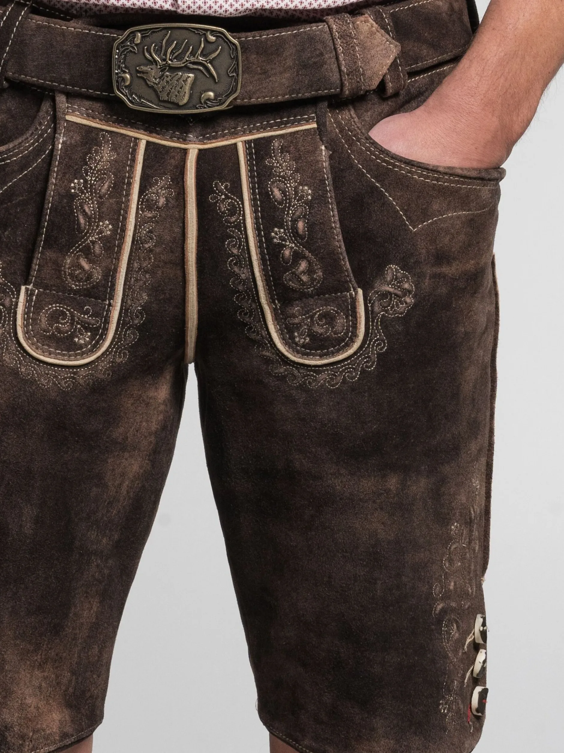 Spieth & Wenksy Herren Lederhose - Alex in braun