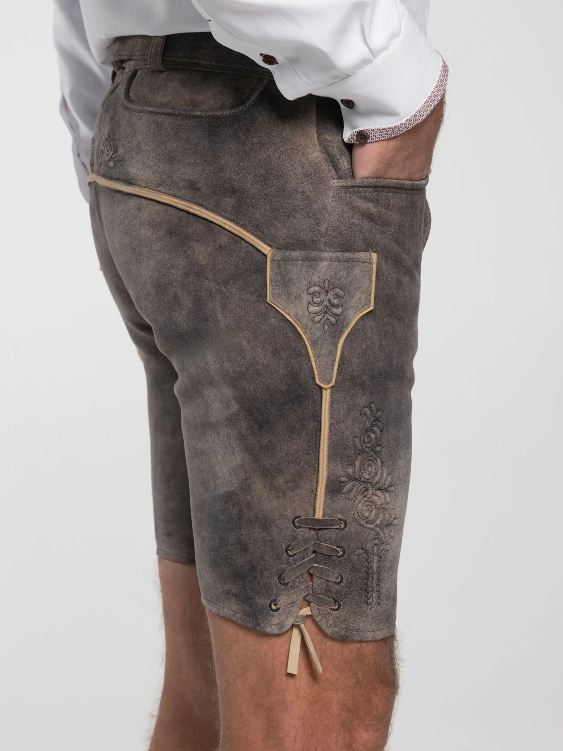Spieth & Wenksy Herren Lederhose - Gottlieb in braun