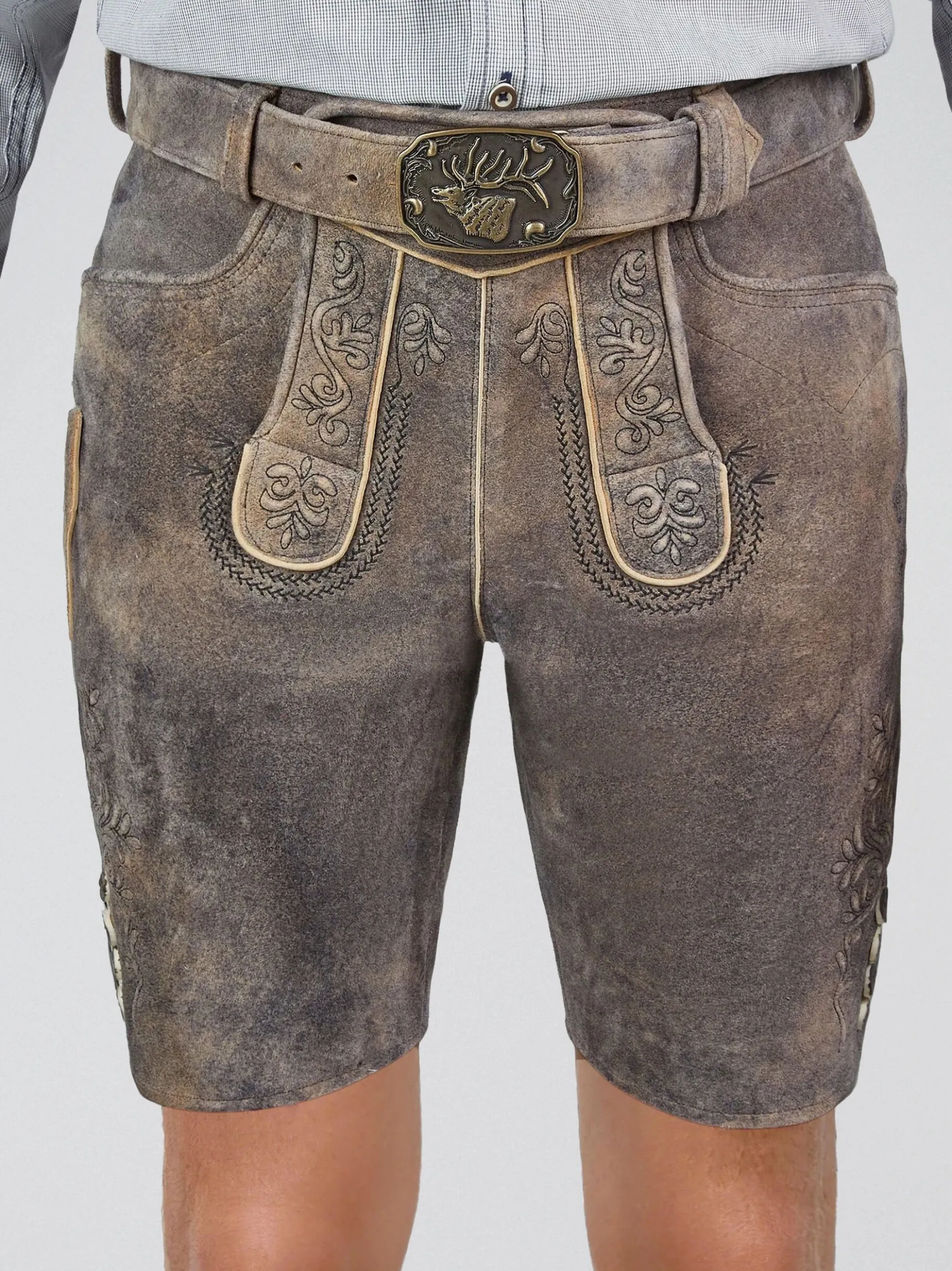 Spieth & Wenksy Herren Lederhose - Heribert in braun