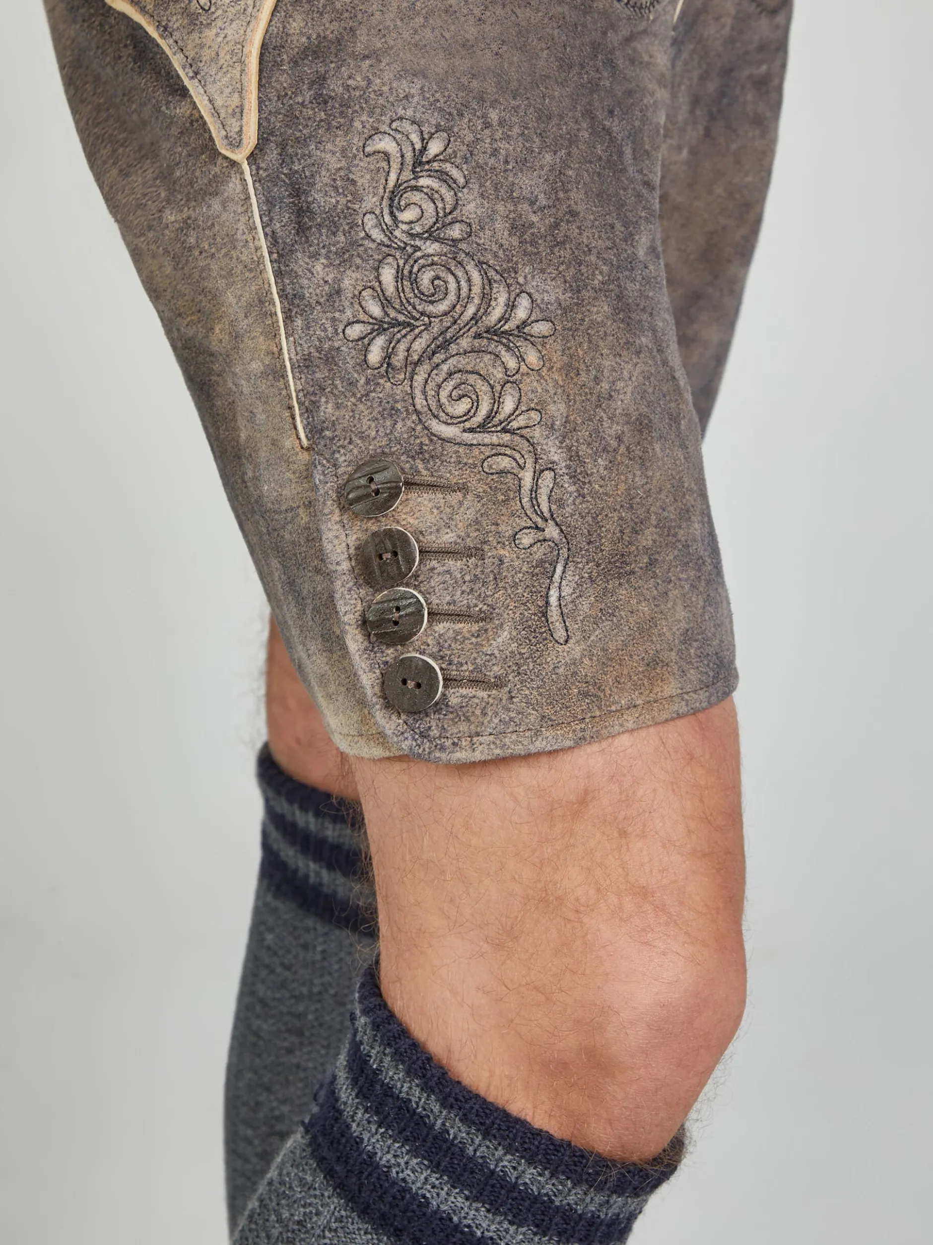 Spieth & Wenksy Herren Lederhose - Heribert in braun