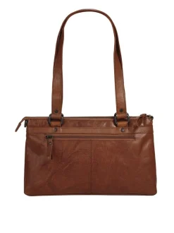 Spikes & Sparrow Damen Handtasche in cognac