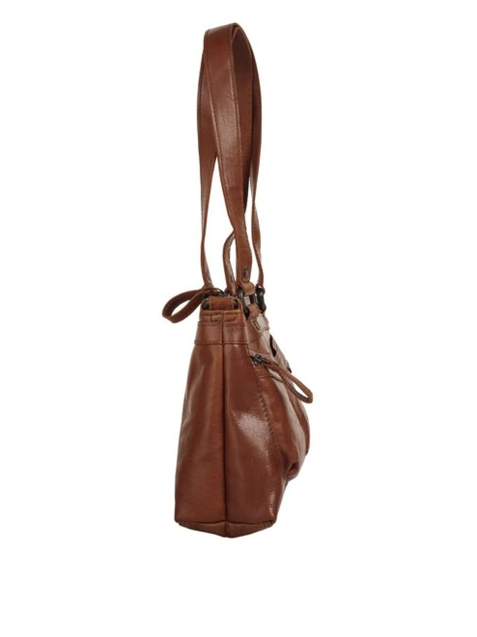 Spikes & Sparrow Damen Handtasche in cognac