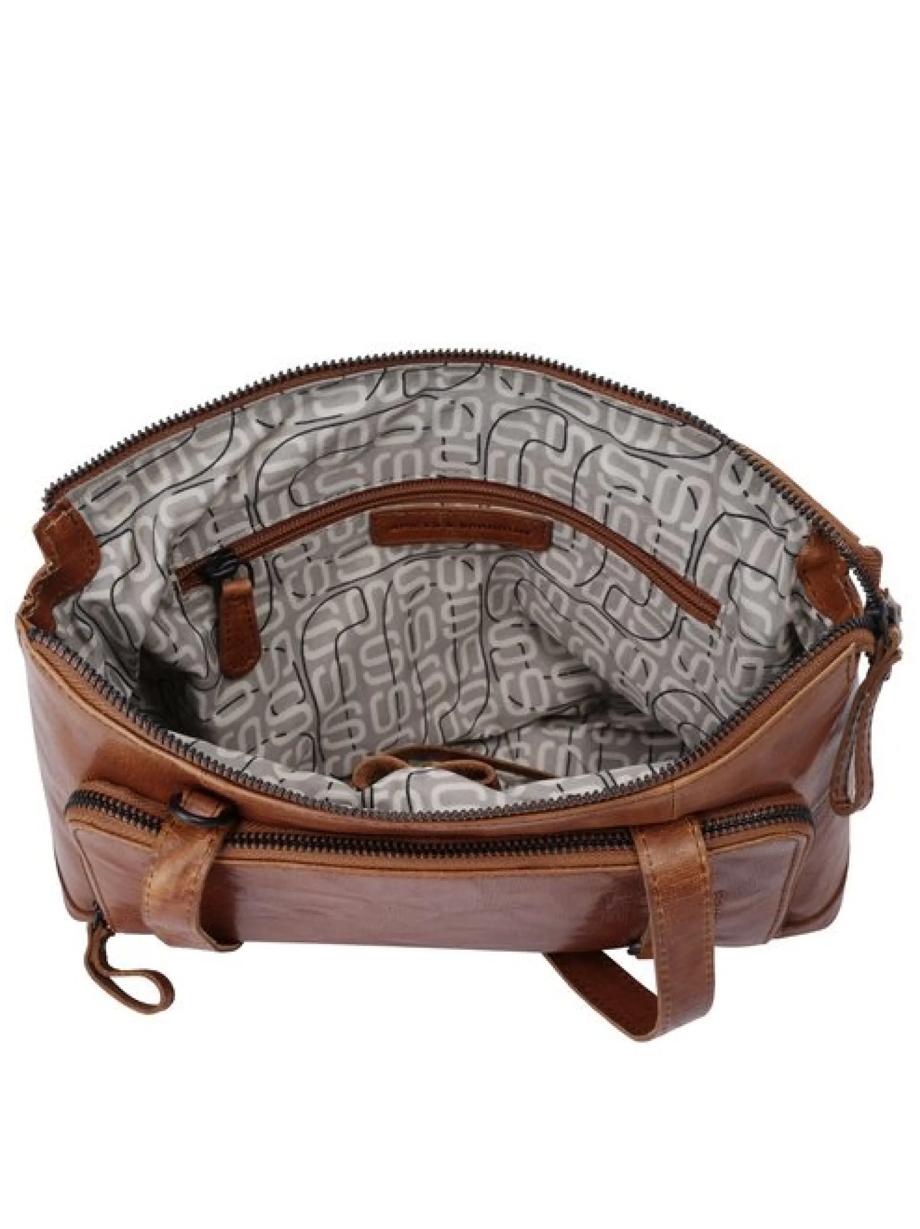 Spikes & Sparrow Damen Handtasche in cognac