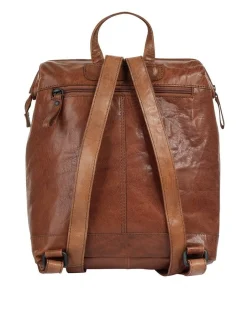 Spikes & Sparrow Damen Rucksack in cognac