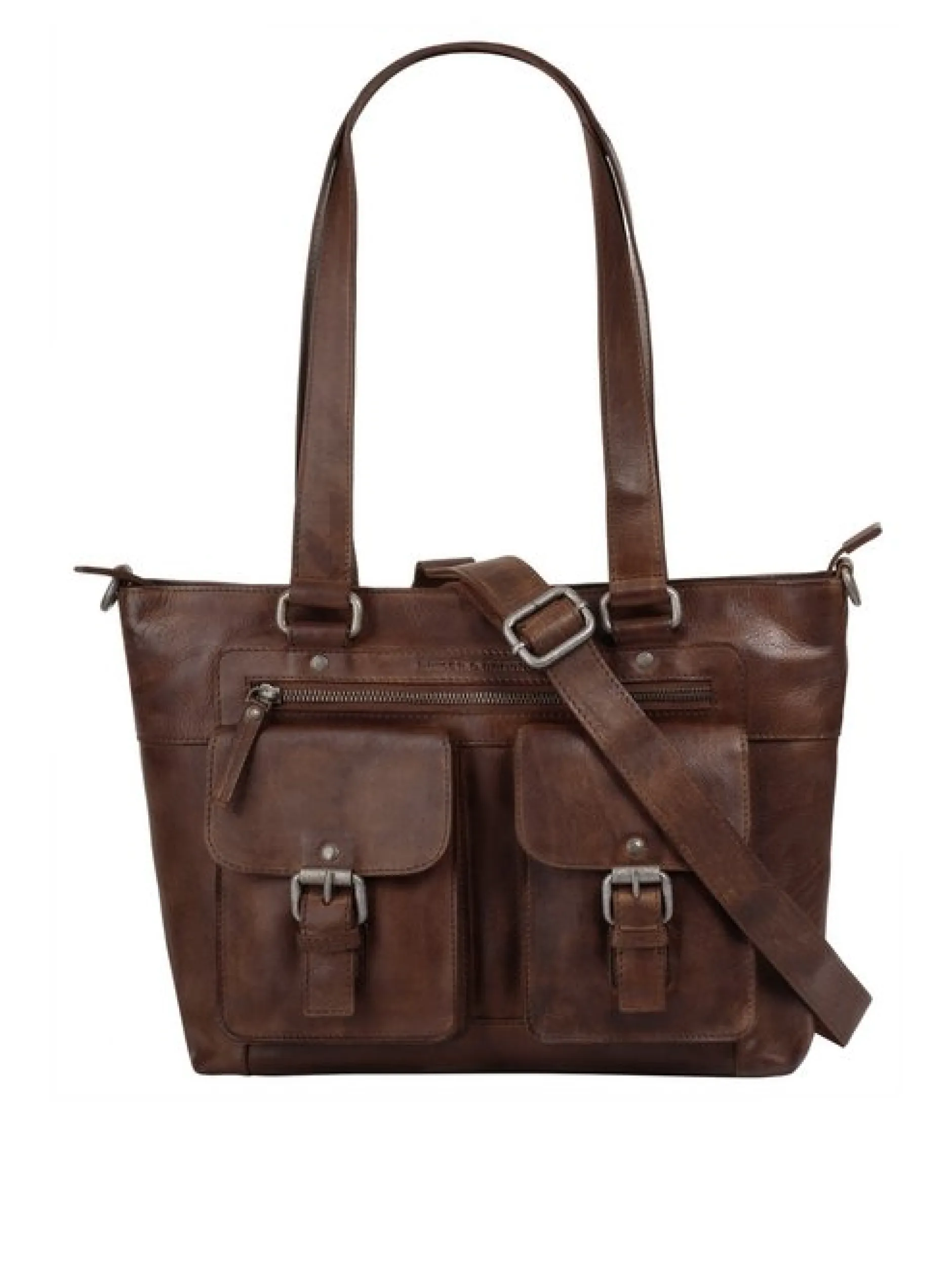 Spikes & Sparrow Damen Shopper in cognac
