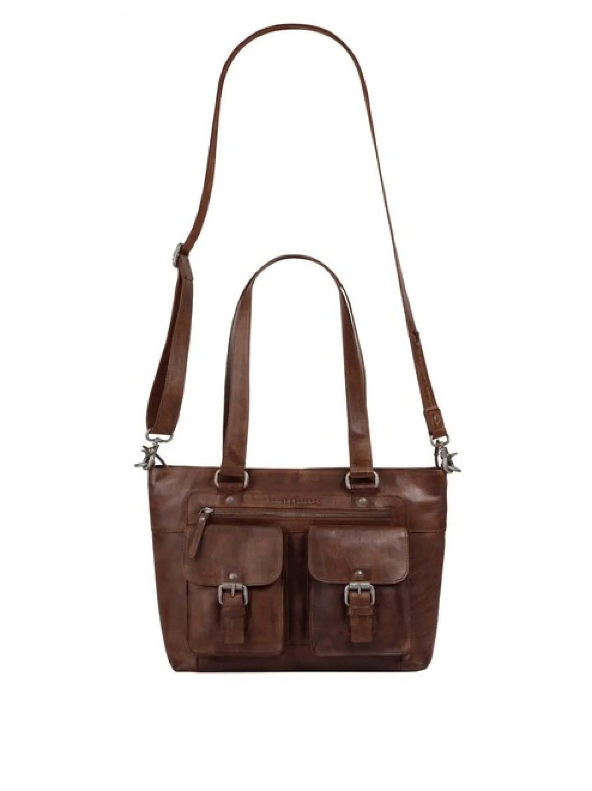 Spikes & Sparrow Damen Shopper in cognac