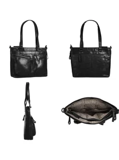 Spikes & Sparrow Damen Shopper in schwarz