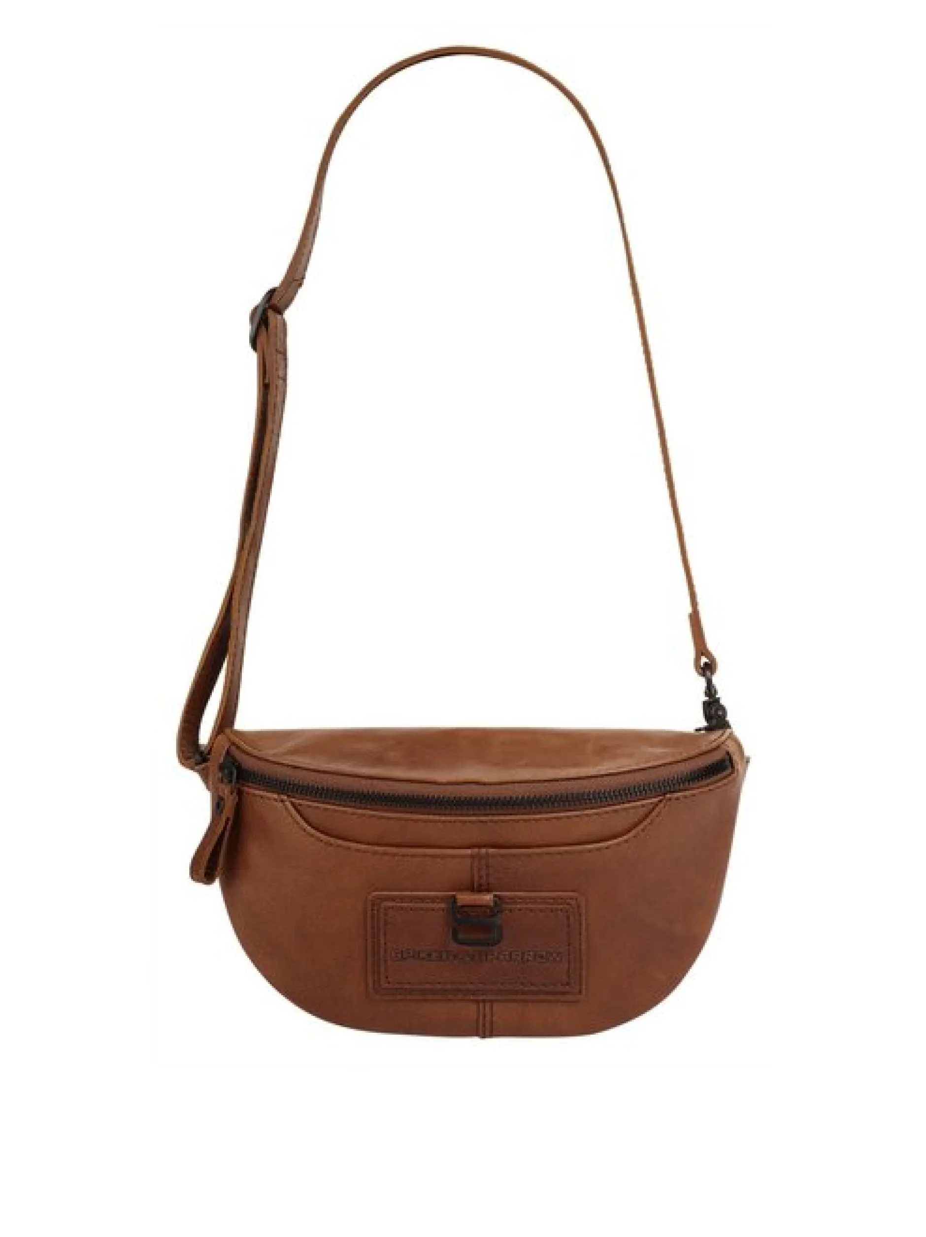 Spikes & Sparrow Unisex Gürteltasche in cognac