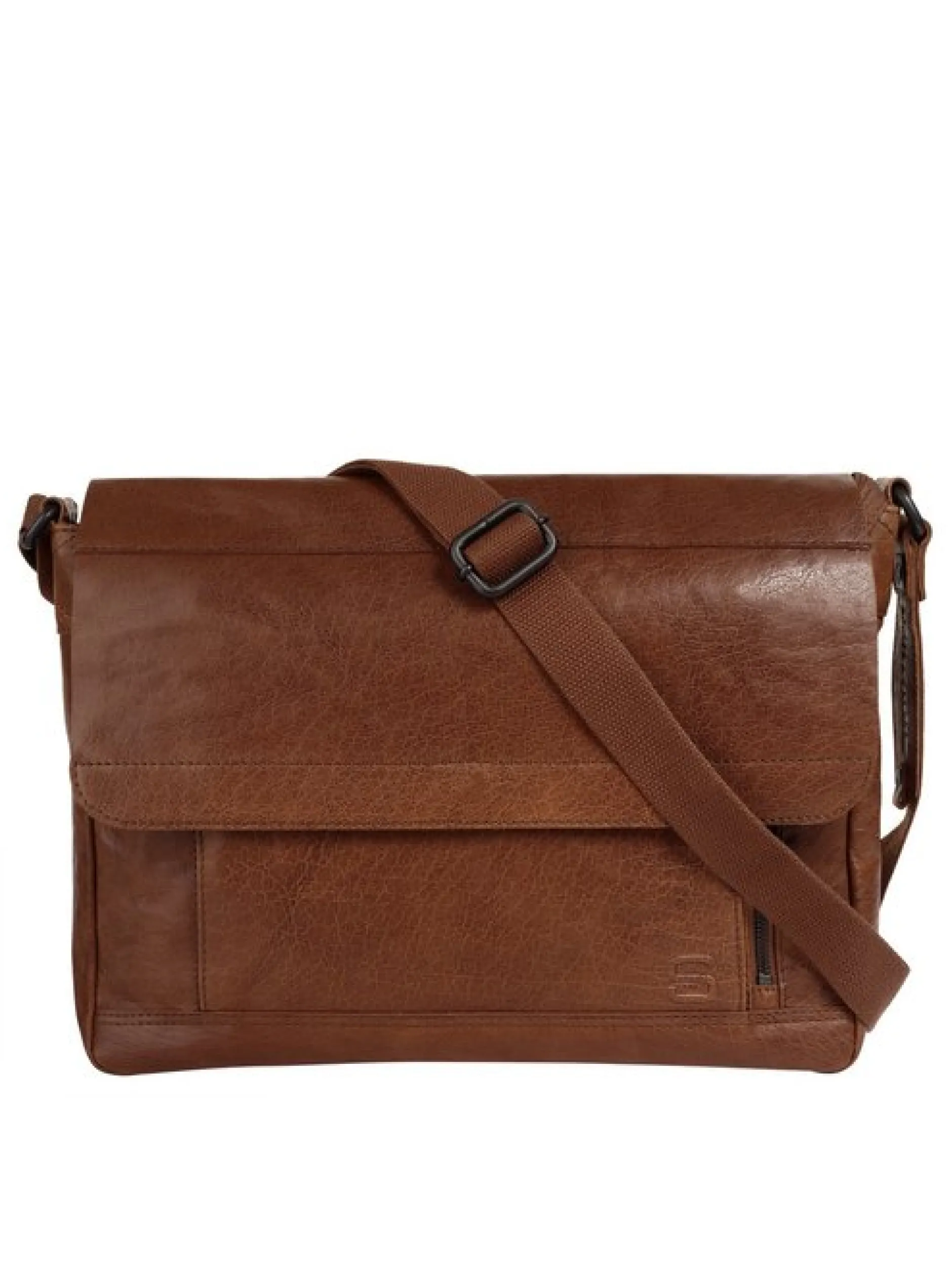 Spikes & Sparrow Unisex Messenger in cognac