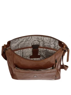 Spikes & Sparrow Unisex Messenger in cognac