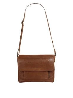 Spikes & Sparrow Unisex Messenger in cognac