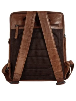 Spikes & Sparrow Unisex Rucksack in cognac