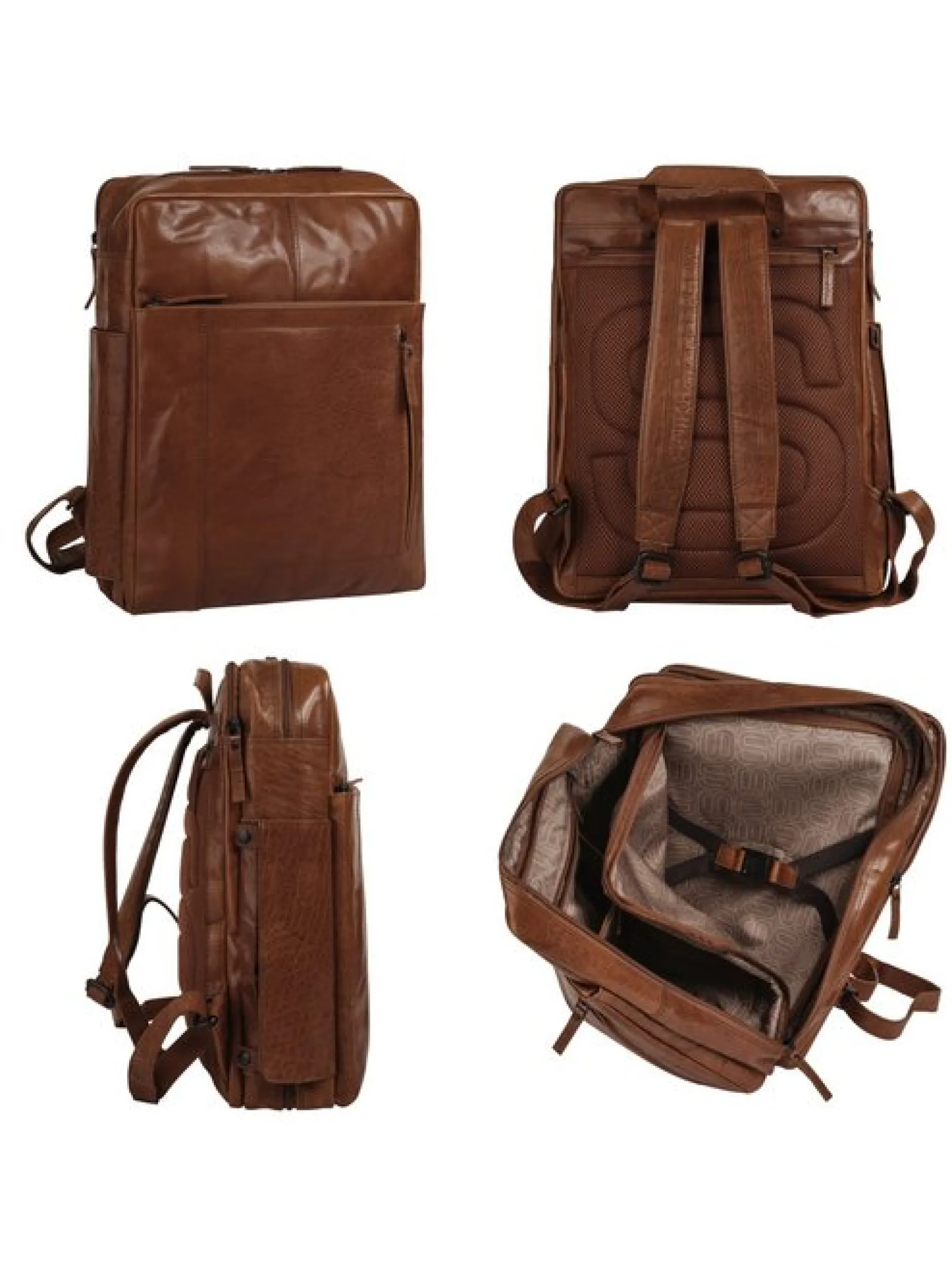 Spikes & Sparrow Unisex Rucksack in cognac