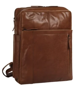 Spikes & Sparrow Unisex Rucksack in cognac