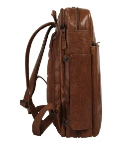 Spikes & Sparrow Unisex Rucksack in cognac