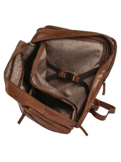 Spikes & Sparrow Unisex Rucksack in cognac