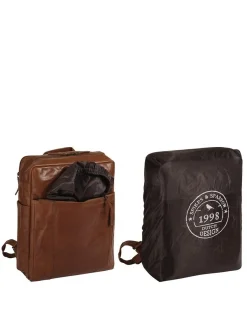 Spikes & Sparrow Unisex Rucksack in cognac