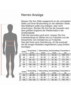 Steffen Klein Herren Anzug - Slim Fit in blau