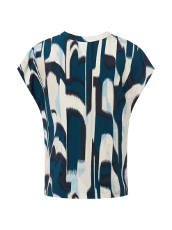 Street One Damen Blusenshirt in petrol ecru
