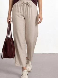 Street One Damen Hose in beige - Länge: lang