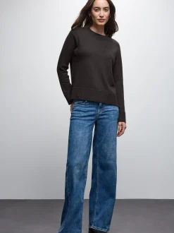 Street One Damen Strickpullover in schlamm