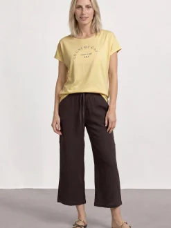 Street One Damen T-Shirt in vanille - Ärmel: extra kurz