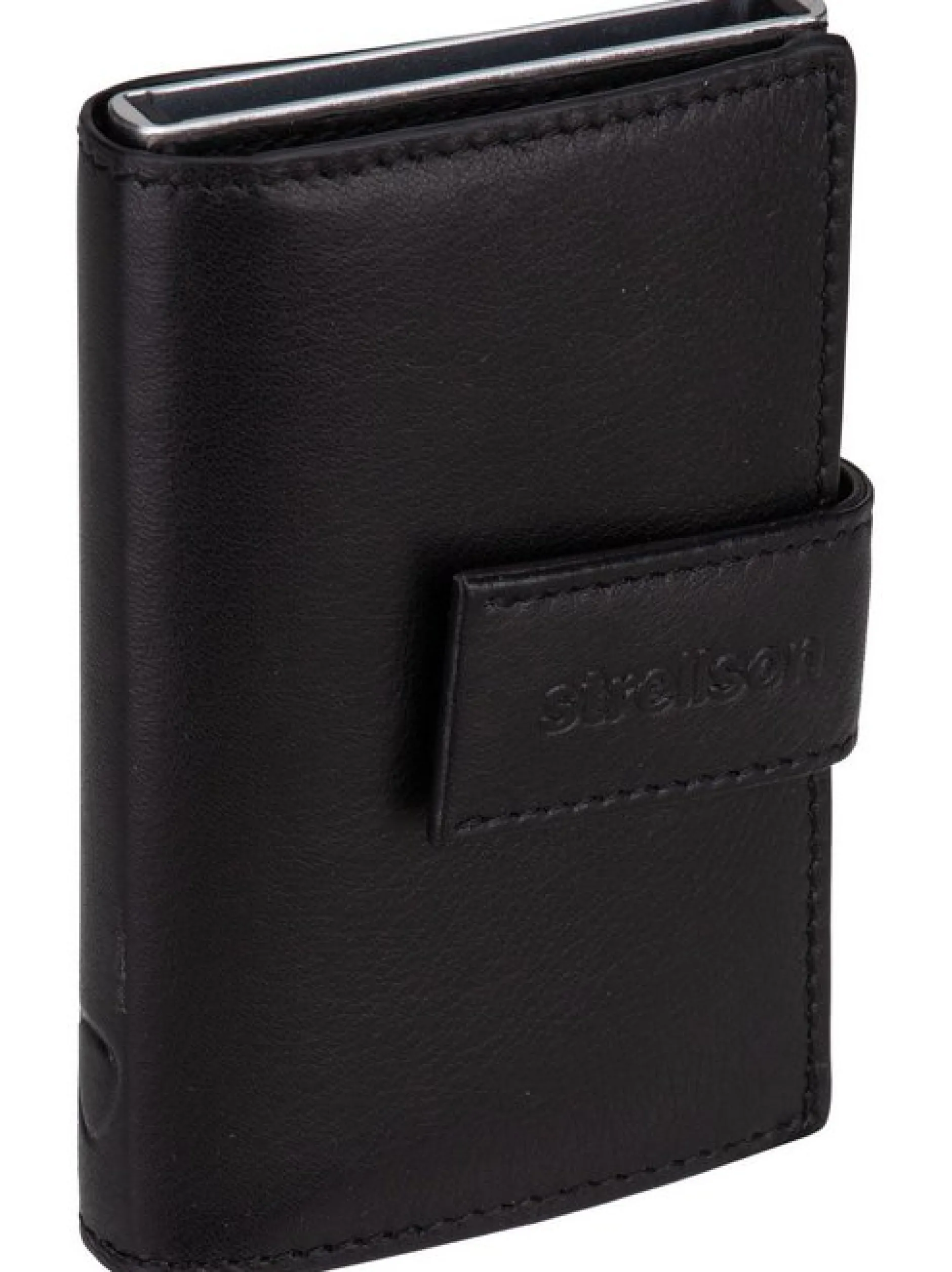 Strellson Unisex Geldbörse - Carter C Two E-Cage SV8 in schwarz