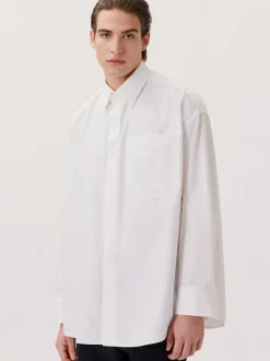 Studio Seidensticker Herren Casual Hemd - Unisex - Oversized Fit in weiß
