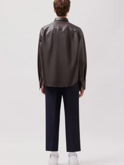 Studio Seidensticker Herren Overshirt - Unisex - Oversized Fit in braun