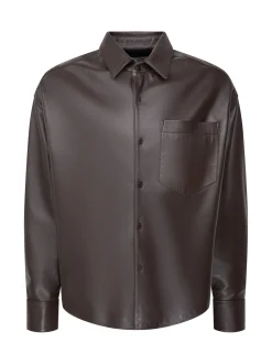 Studio Seidensticker Herren Overshirt - Unisex - Oversized Fit in braun