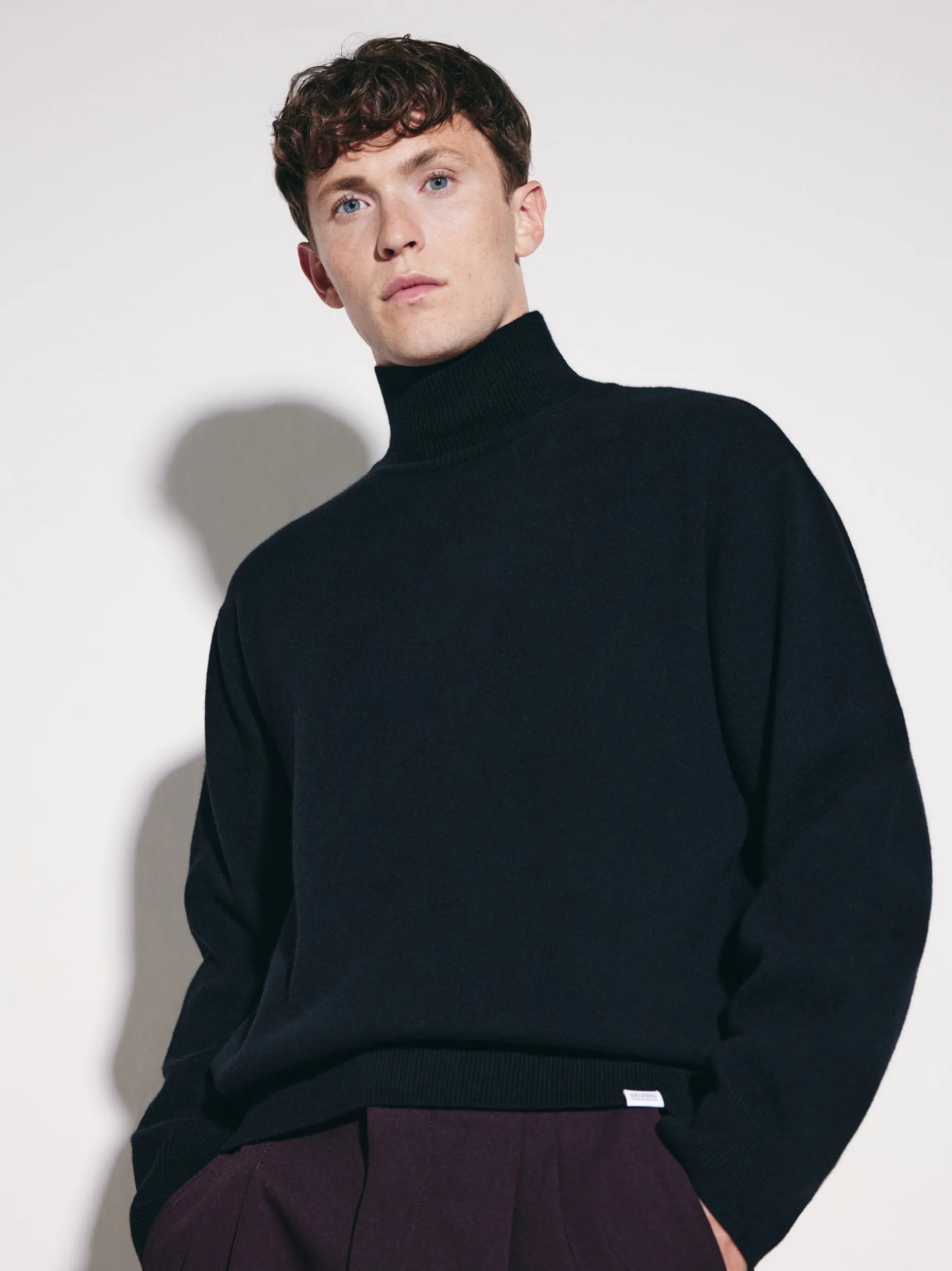 Studio Seidensticker Herren Pullover - Oversized Fit in schwarz