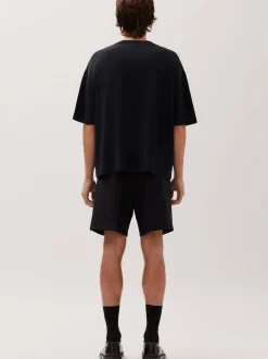 Studio Seidensticker Herren Strick T-Shirt - Regular Fit in schwarz
