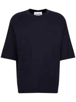 Studio Seidensticker Herren T-Shirt - Oversized Fit in blau