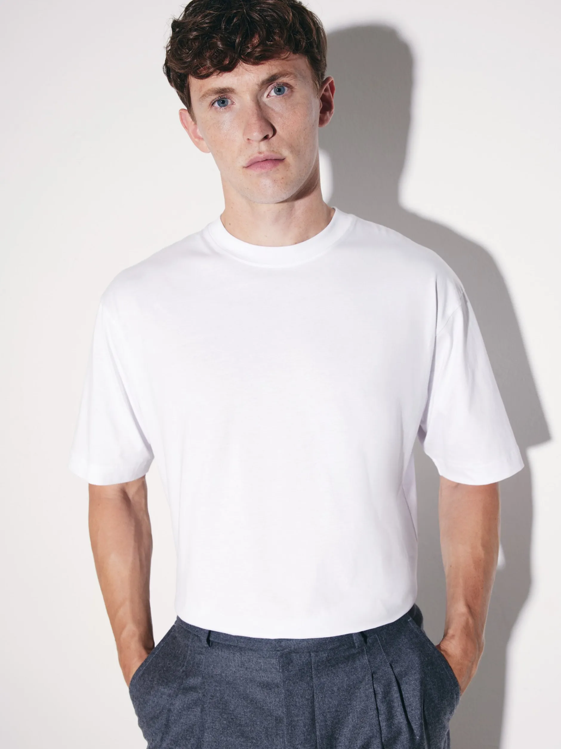 Studio Seidensticker Herren T-Shirt - Unisex - Oversized Fit in weiß