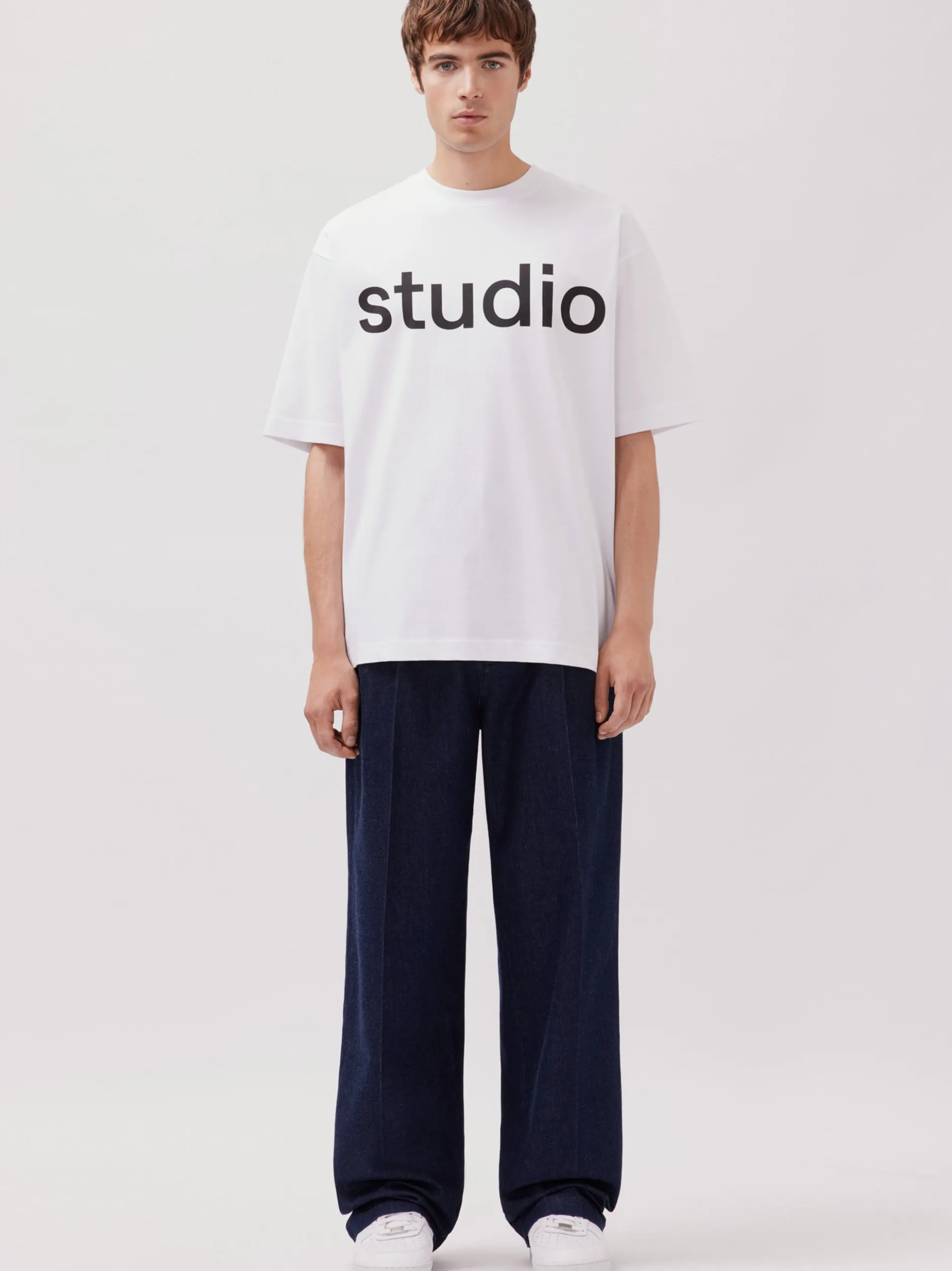 Studio Seidensticker Herren T-Shirt - Unisex - Oversized Fit in weiß