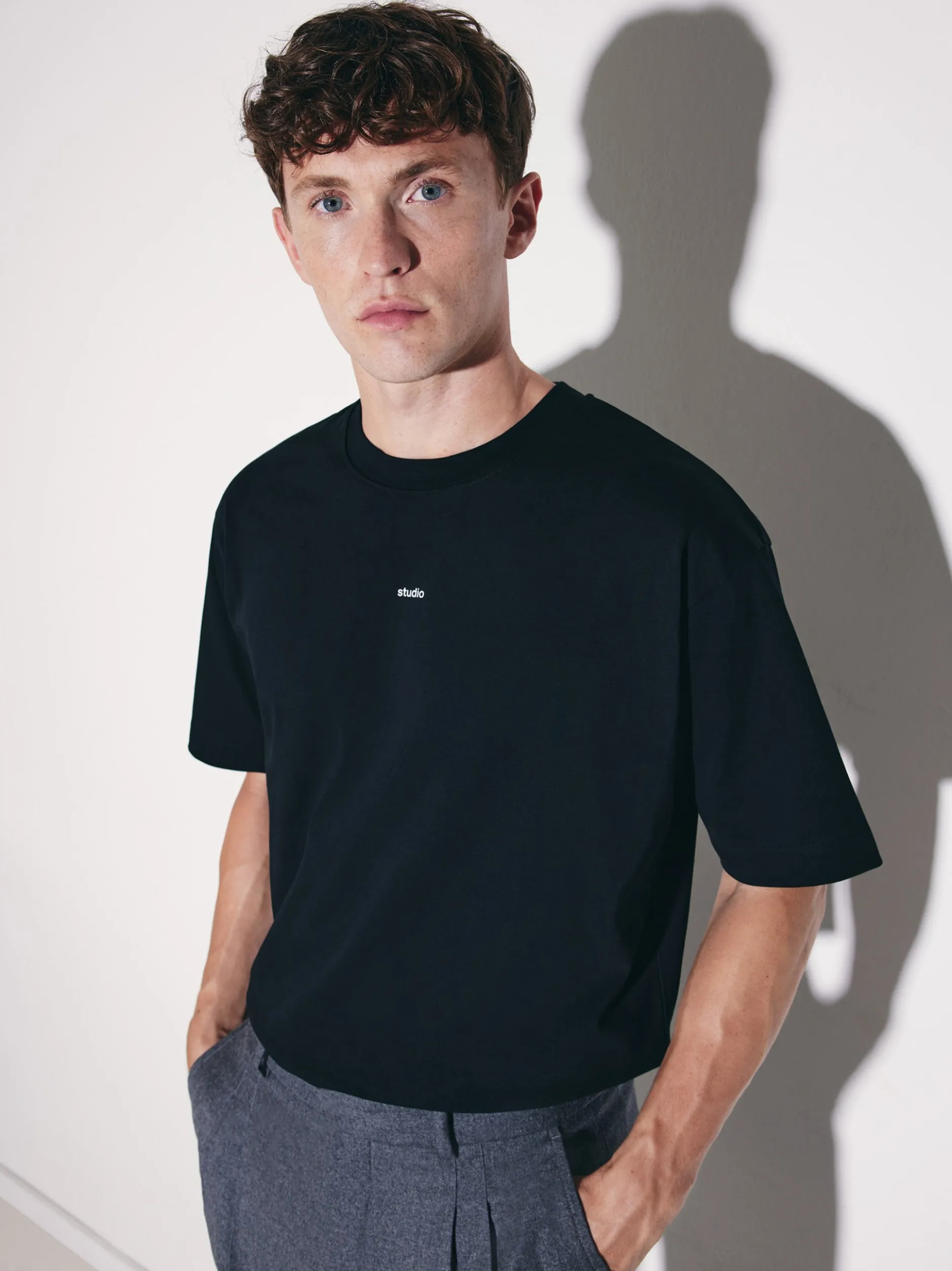 Studio Seidensticker Herren T-Shirt - Unisex - Oversized Fit in schwarz