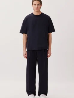 Studio Seidensticker Herren T-Shirt - Unisex - Oversized Fit in blau